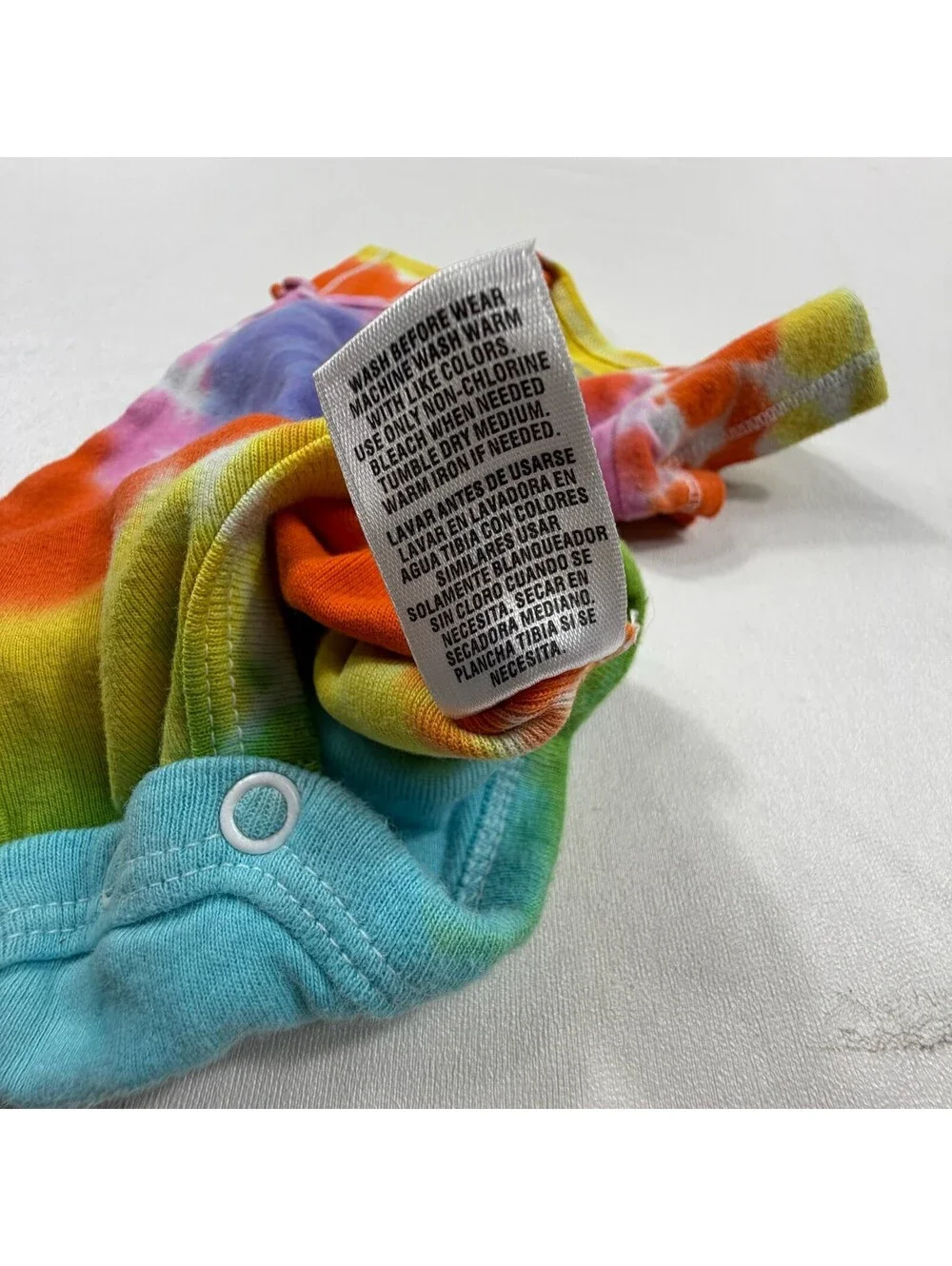Carter's Newborn Tie-Dye Heart Short Sleeve Bodysuit